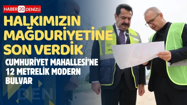 Cumhuriyet Mahallesi’ne 12 Metrelik Modern Bulvar