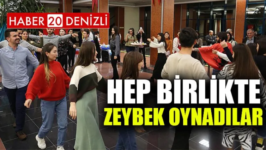 Farklı Ülkelerden Öğrenciler Birlikte Zeybek Oynadı