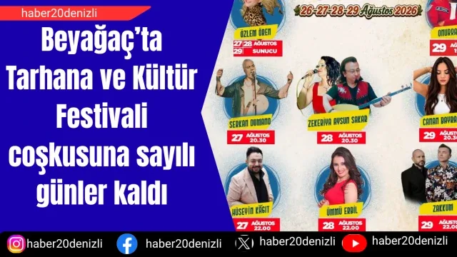 Beyağaç’ta Tarhana ve Kültür Festivali coşkusuna sayılı günler kaldı