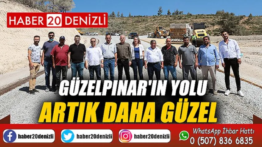 Güzelpınar'ın yolu artık daha güzel