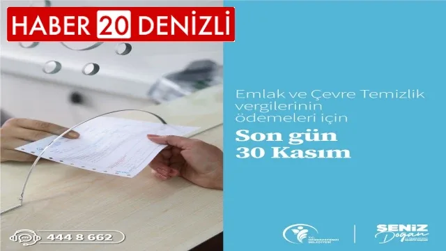 Merkezefendi’de emlak vergisi ödemelerinde son gün uyarısı