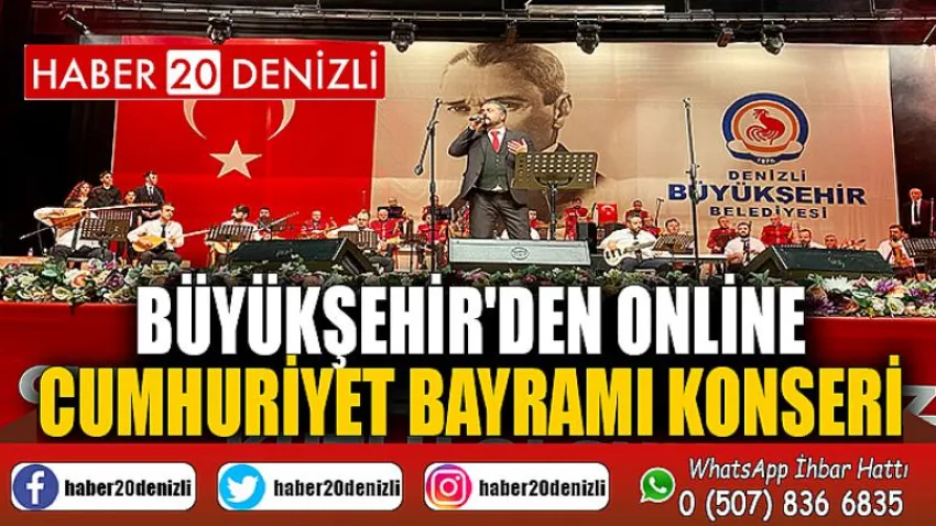 Büyükşehir'den online Cumhuriyet Bayramı konseri